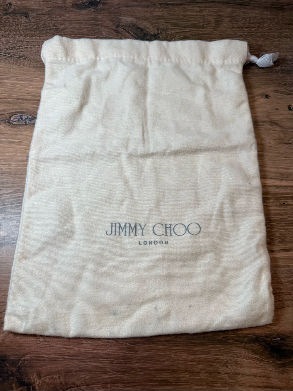Jimmy Choo London Designer Shoe Dust Bag Drawstring 10 x 13.5 Replacement